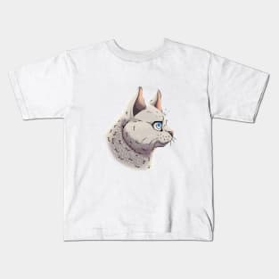 White British Shorthair Side Portrait Kids T-Shirt